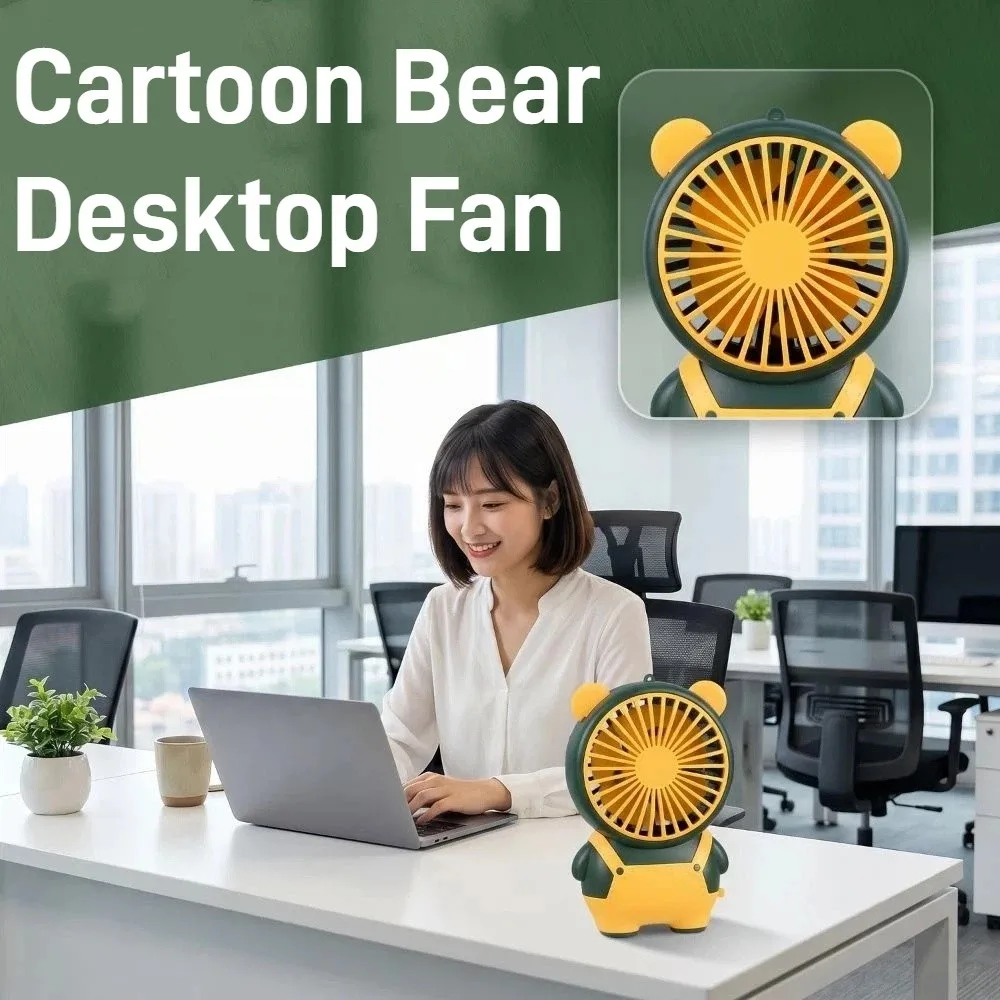 Bear Shape Desktop Mini Fan USB Rechargeable Lightweight Small Electric Fan with Hanging Rope Portable Children's Handheld Fan
Bear Shape Desktop Mini Fan USB Rechargeable Lightweight Small Electric Fan with Hanging Rope Portable Children's Handheld Fan