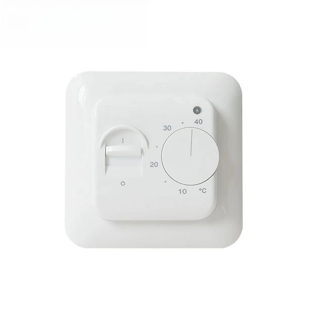 Механический комнатный термостат, 2-позиционный биметаллический регулятор температуры с датчиком для электрического подогрева пола
Механический комнатный термостат, 2-позиционный биметаллический регулятор температуры с датчиком для электрического подогрева пола