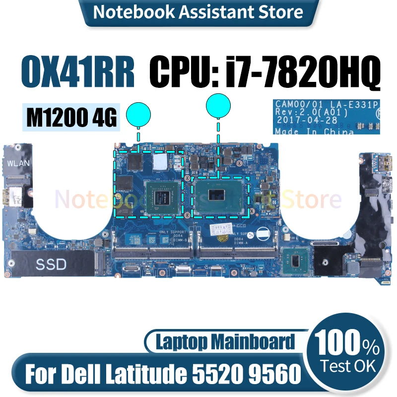 Материнская плата для ноутбука Dell Latitude 5520 9560, модель x41rr SR32N LA-E331P M1200 4G, протестированная материнская плата для ноутбука
Материнская плата для ноутбука Dell Latitude 5520 9560, модель x41rr SR32N LA-E331P M1200 4G, протестированная материнская плата для ноутбука