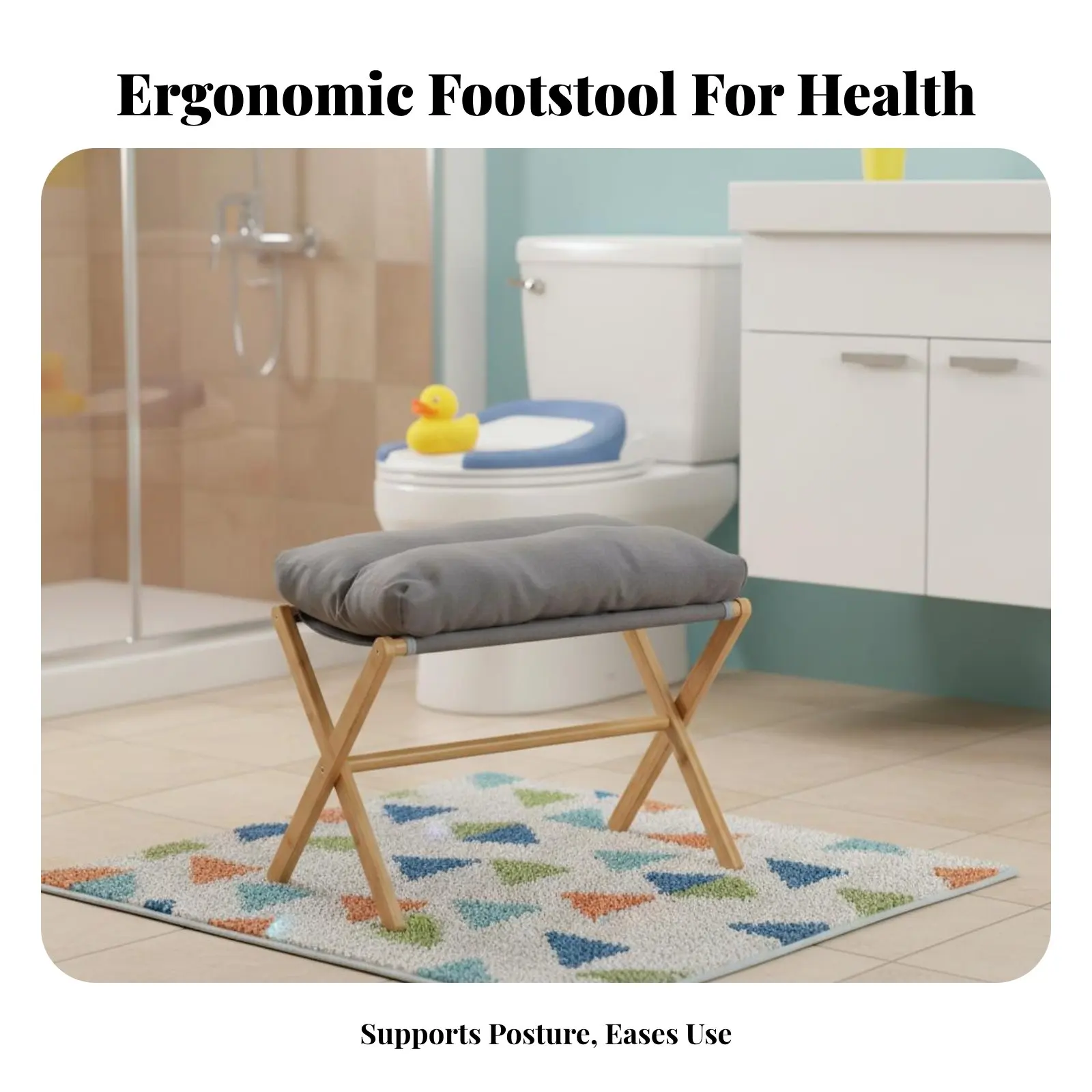 Squatting Stool Anti-Slip curved designd Squatting base Improves Posture long-lasting for Children Women, Restroom
Squatting Stool Anti-Slip curved designd Squatting base Improves Posture long-lasting for Children Women, Restroom