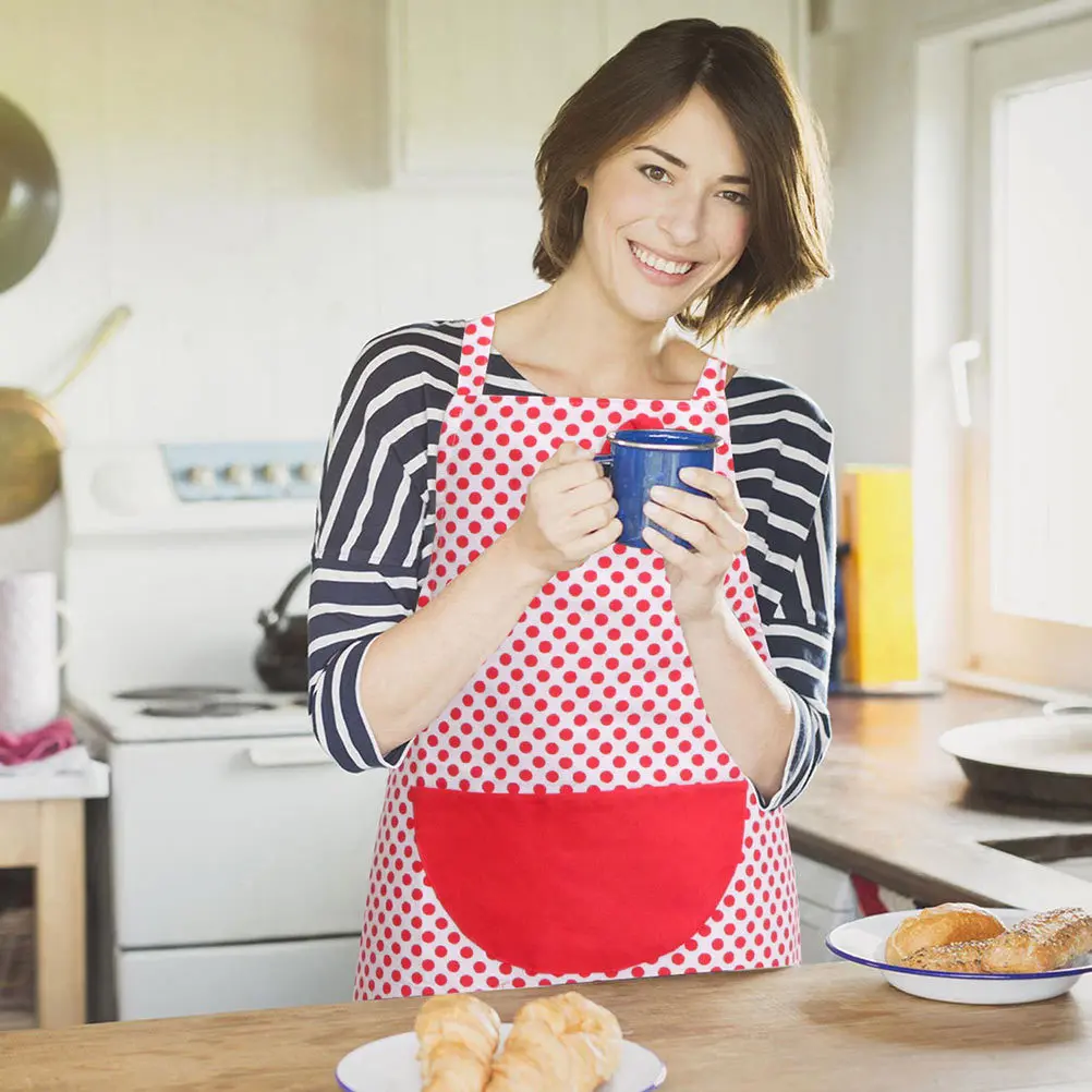 2Pcs Dotted Bowknot Apron Sleeveless Hanging Neck Design Cooking Apron for Women with Deep Front Pocket Housework Protective
2Pcs Dotted Bowknot Apron Sleeveless Hanging Neck Design Cooking Apron for Women with Deep Front Pocket Housework Protective