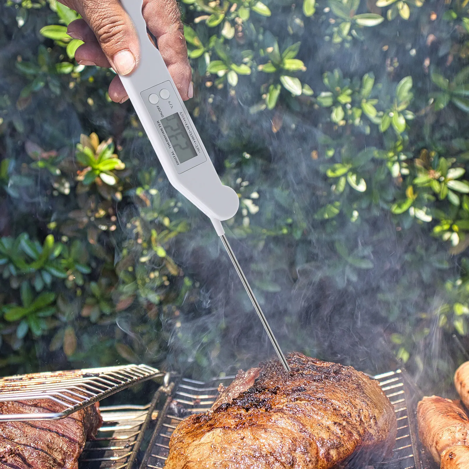 Folding Digital Thermometer LCD Display Meat Temperature Meter BBQ Probe Folding Meat Thermometer for Home Restaurant
Folding Digital Thermometer LCD Display Meat Temperature Meter BBQ Probe Folding Meat Thermometer for Home Restaurant