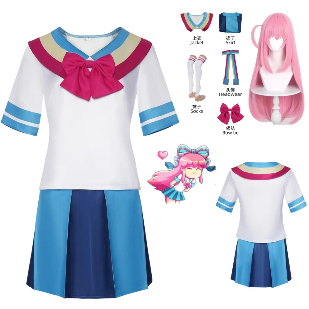 Anime Gravity Falls Giffany Cosplay Costumes Sailor Suit Women Girl Giffany Dress Skirt Set Halloween Costume Wig
Anime Gravity Falls Giffany Cosplay Costumes Sailor Suit Women Girl Giffany Dress Skirt Set Halloween Costume Wig