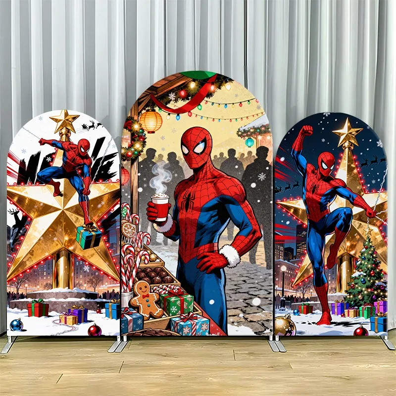 Arch Backdrop Cover Single Side Spider Man Holiday Festive Christmas Star Tree Party Decoration Photo Booth Background Props
Arch Backdrop Cover Single Side Spider Man Holiday Festive Christmas Star Tree Party Decoration Photo Booth Background Props