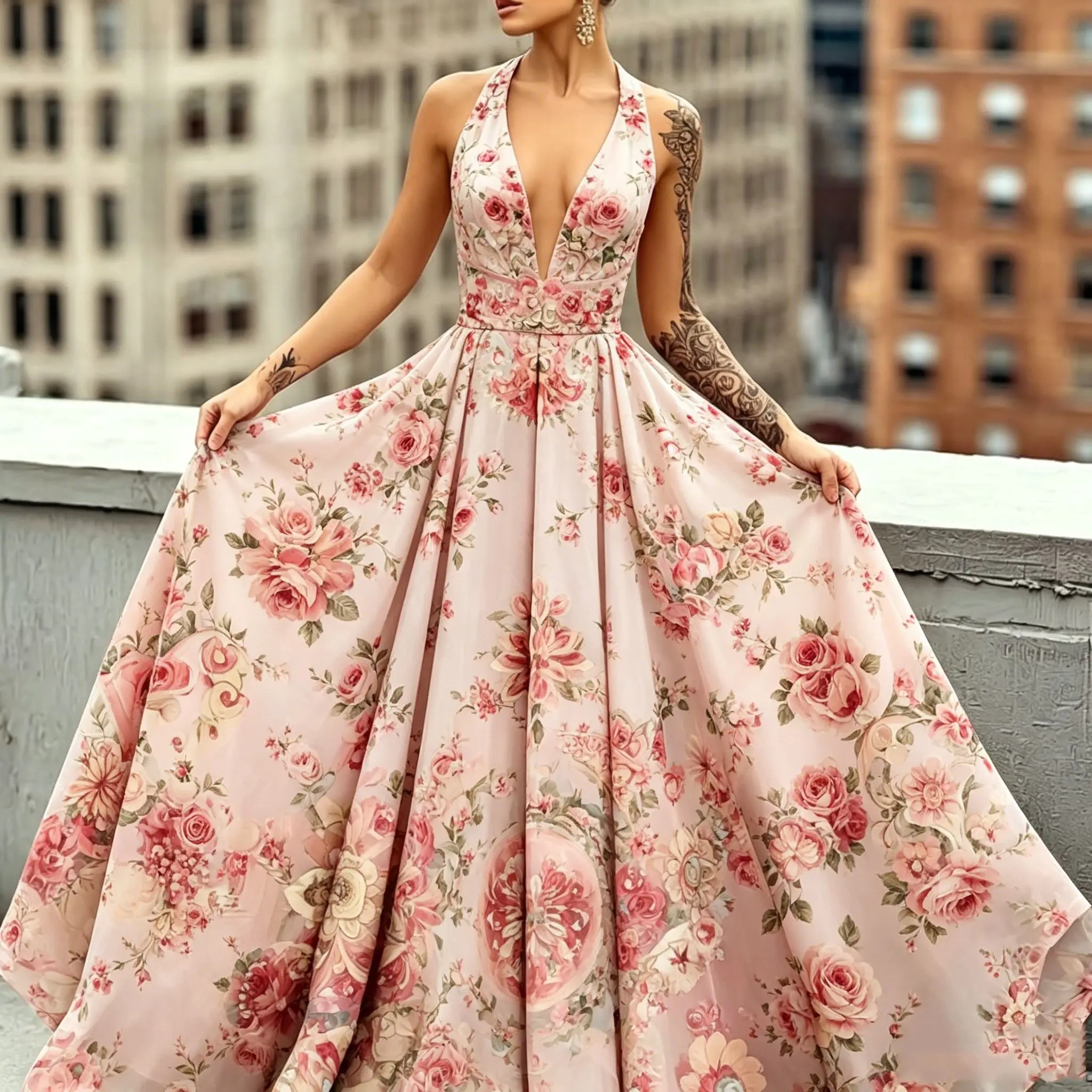 2026 Vintage Pink Rose Floral Printed Dress Classic Chic Vintage Sleeveless A-Line Midi Dress Formal Casual Occasions Dresses
2026 Vintage Pink Rose Floral Printed Dress Classic Chic Vintage Sleeveless A-Line Midi Dress Formal Casual Occasions Dresses
