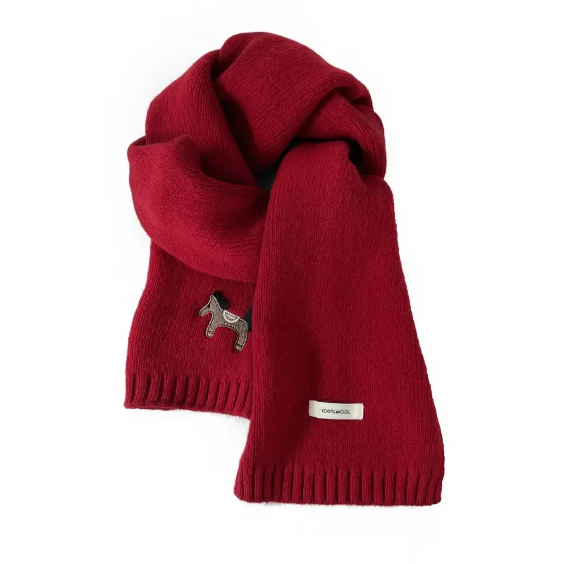 2026 New Year Red Pony Scarf 100% Wool Embroidered Horse Face Design Versatile Warm Scarf for Wholesale
2026 New Year Red Pony Scarf 100% Wool Embroidered Horse Face Design Versatile Warm Scarf for Wholesale
