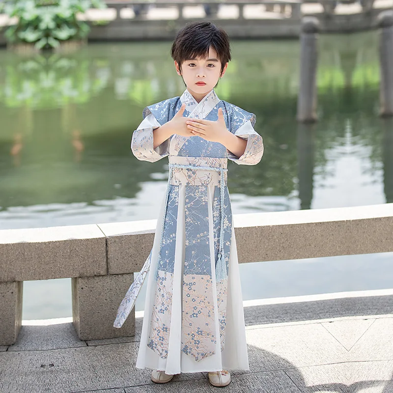 New Chinese Traditional Style Children Performance Clothing Boys Tang Suit Red Print Hanfu Spring Autumn Ancient Costume
New Chinese Traditional Style Children Performance Clothing Boys Tang Suit Red Print Hanfu Spring Autumn Ancient Costume