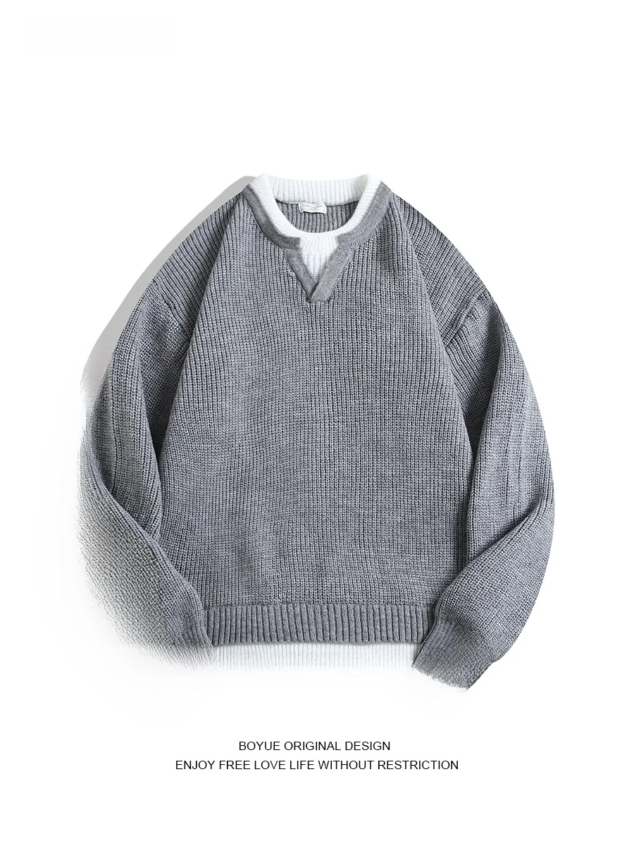 Вязаный свитер Boyue Pure Color с V-образным вырезом, теплый базовый слой, повседневный стиль для молодежи, мужчин и женщин, зимняя модная базовая трикотажная одежда
Вязаный свитер Boyue Pure Color с V-образным вырезом, теплый базовый слой, повседневный стиль для молодежи, мужчин и женщин, зимняя модная базовая трикотажная одежда