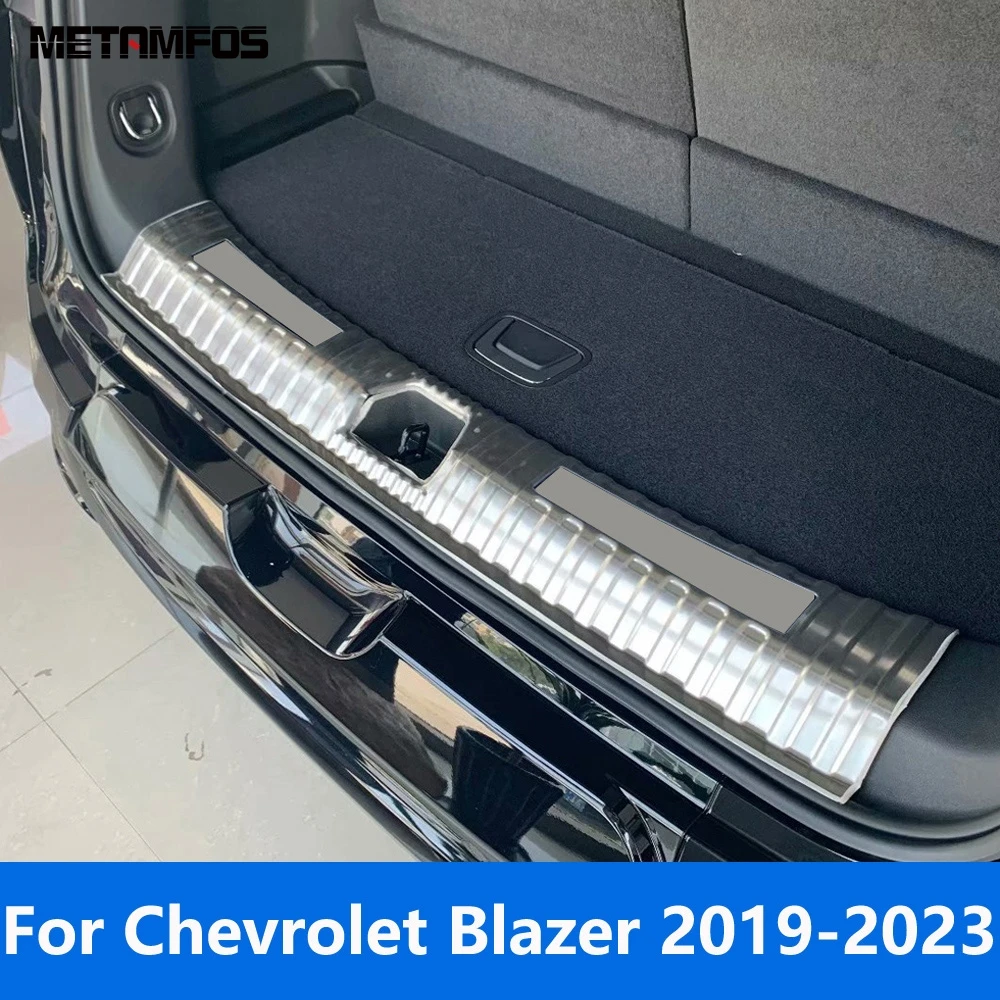 Для Chevrolet Blazer 2019 2020 2021 2022 2023, внутренняя задняя пластина багажника, бампера, накладка на порог, защитная пластина, аксессуары 
Для Chevrolet Blazer 2019 2020 2021 2022 2023, внутренняя задняя пластина багажника, бампера, накладка на порог, защитная пластина, аксессуары