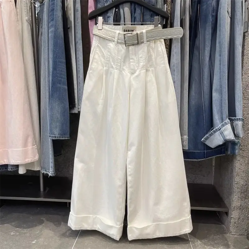 High Waist Wide Leg Jeans Slimming Effect Retro Style Fashionable Floor-Length Trousers Korean Style Casual Comfortable Fit
High Waist Wide Leg Jeans Slimming Effect Retro Style Fashionable Floor-Length Trousers Korean Style Casual Comfortable Fit