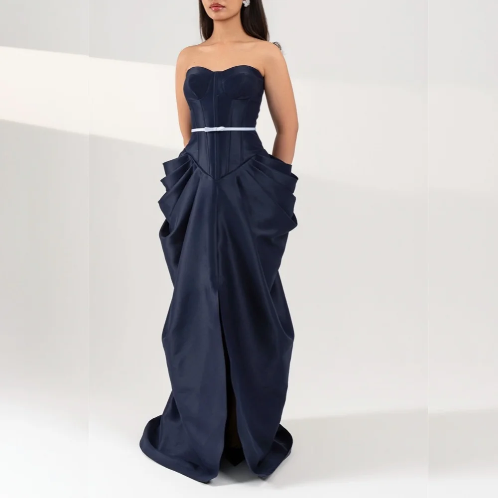 Customized Temperament Sweetheart Evening Gowns Sleeveless Draped Long Dresses Modern Style Formal Party Dress
Customized Temperament Sweetheart Evening Gowns Sleeveless Draped Long Dresses Modern Style Formal Party Dress
