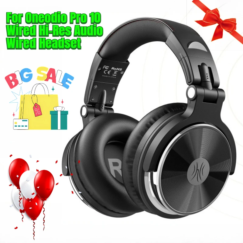 For Oneodio Pro 10 Wired Hi-Res Audio Wired Headset Stereo Professional DJ Headphone with Mic Over Ear Studio Headphone
For Oneodio Pro 10 Wired Hi-Res Audio Wired Headset Stereo Professional DJ Headphone with Mic Over Ear Studio Headphone