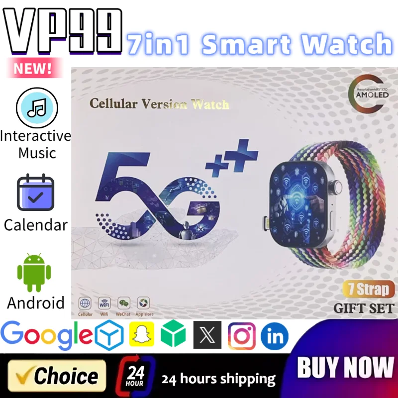 VP99 4G LTE Смарт-часы с ОС Android 2,29 дюйма Amoled Дисплей 180 Вращающаяся камера GPS WiFi Слот для SIM Водонепроницаемый фитнес-трекер
VP99 4G LTE Смарт-часы с ОС Android 2,29 дюйма Amoled Дисплей 180 Вращающаяся камера GPS WiFi Слот для SIM Водонепроницаемый фитнес-трекер