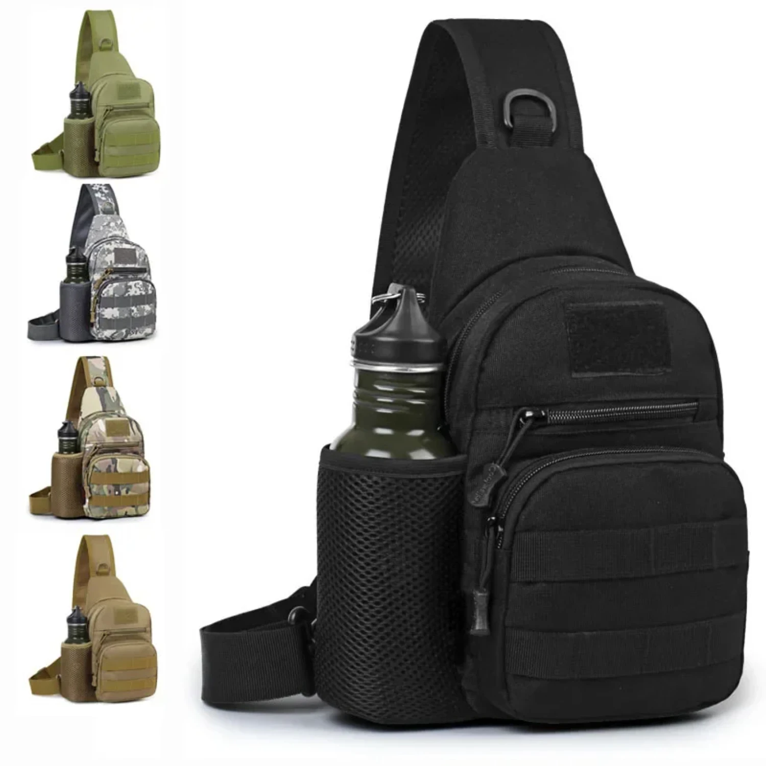 Portable Hiking Travel Sling Shoulder Molle Chest Men Outdoor Sports Bottle Pouch Camping Hunting Fishing Chest Backpack
Portable Hiking Travel Sling Shoulder Molle Chest Men Outdoor Sports Bottle Pouch Camping Hunting Fishing Chest Backpack