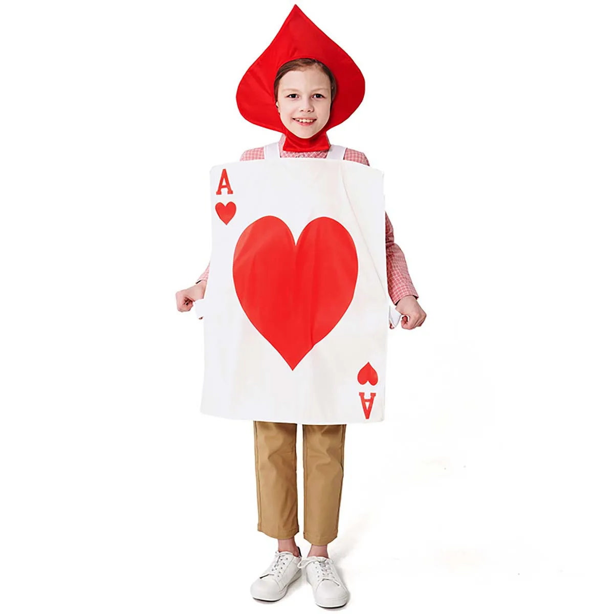 Kid Adult Festival Dress Up Clothing Children's Day Playing Cards Black Heart Spades Ace Costume
Kid Adult Festival Dress Up Clothing Children's Day Playing Cards Black Heart Spades Ace Costume