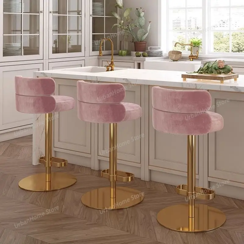 Light Luxury Metal Craft Bar Chair Home Island Kitchen Backrest Dining Chair Home Bars Front Desk Cashier High Chairs
Light Luxury Metal Craft Bar Chair Home Island Kitchen Backrest Dining Chair Home Bars Front Desk Cashier High Chairs