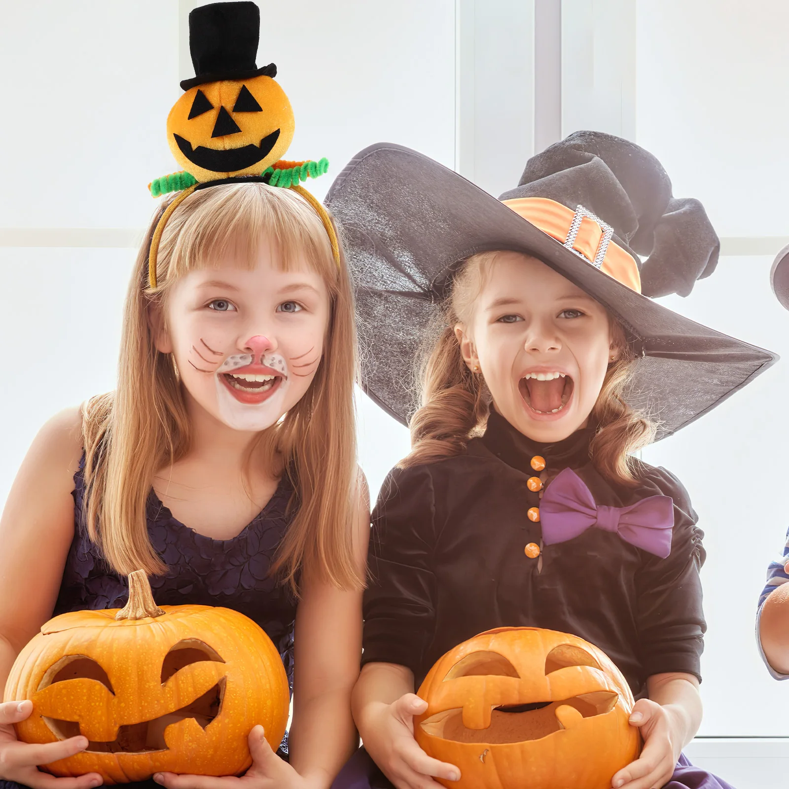 2Pcs Halloween Pumpkin Hairband Comfortable Polyester Party Headband Pumpkin Style Cosplay Costume Accessory Halloween Headpiece
2Pcs Halloween Pumpkin Hairband Comfortable Polyester Party Headband Pumpkin Style Cosplay Costume Accessory Halloween Headpiece