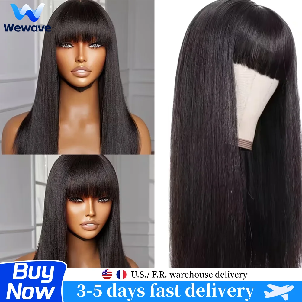 Straight Human Hair Wig With Bangs Natural Color For Women 32 34 Inch Brazilian Human Hair Full Machine Made Wig 3x1 Lace Wigs
Straight Human Hair Wig With Bangs Natural Color For Women 32 34 Inch Brazilian Human Hair Full Machine Made Wig 3x1 Lace Wigs