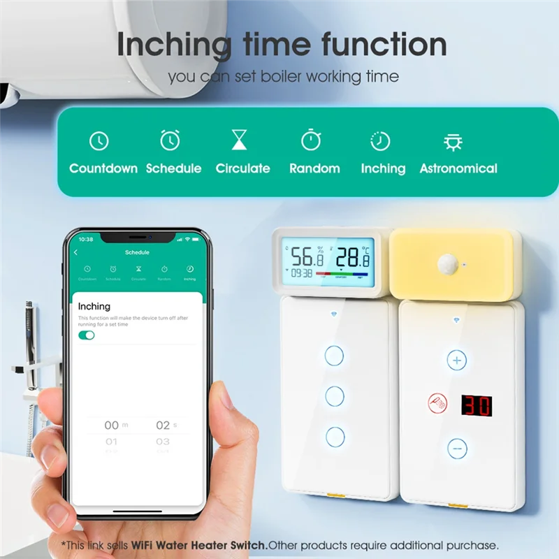 ABSE-Tuya Smart Wifi Water Heater Switch Touch Wall Panel Smart Home For Alexa Google Home A
ABSE-Tuya Smart Wifi Water Heater Switch Touch Wall Panel Smart Home For Alexa Google Home A