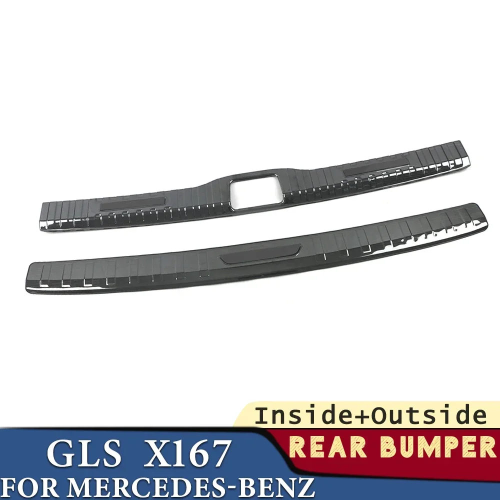 Trunk Bumper for Mercedes-Benz GLS X167 2020-2024 Car Accessories Stainless Rear Fender Protector Cover Sticker Decoration
Trunk Bumper for Mercedes-Benz GLS X167 2020-2024 Car Accessories Stainless Rear Fender Protector Cover Sticker Decoration
