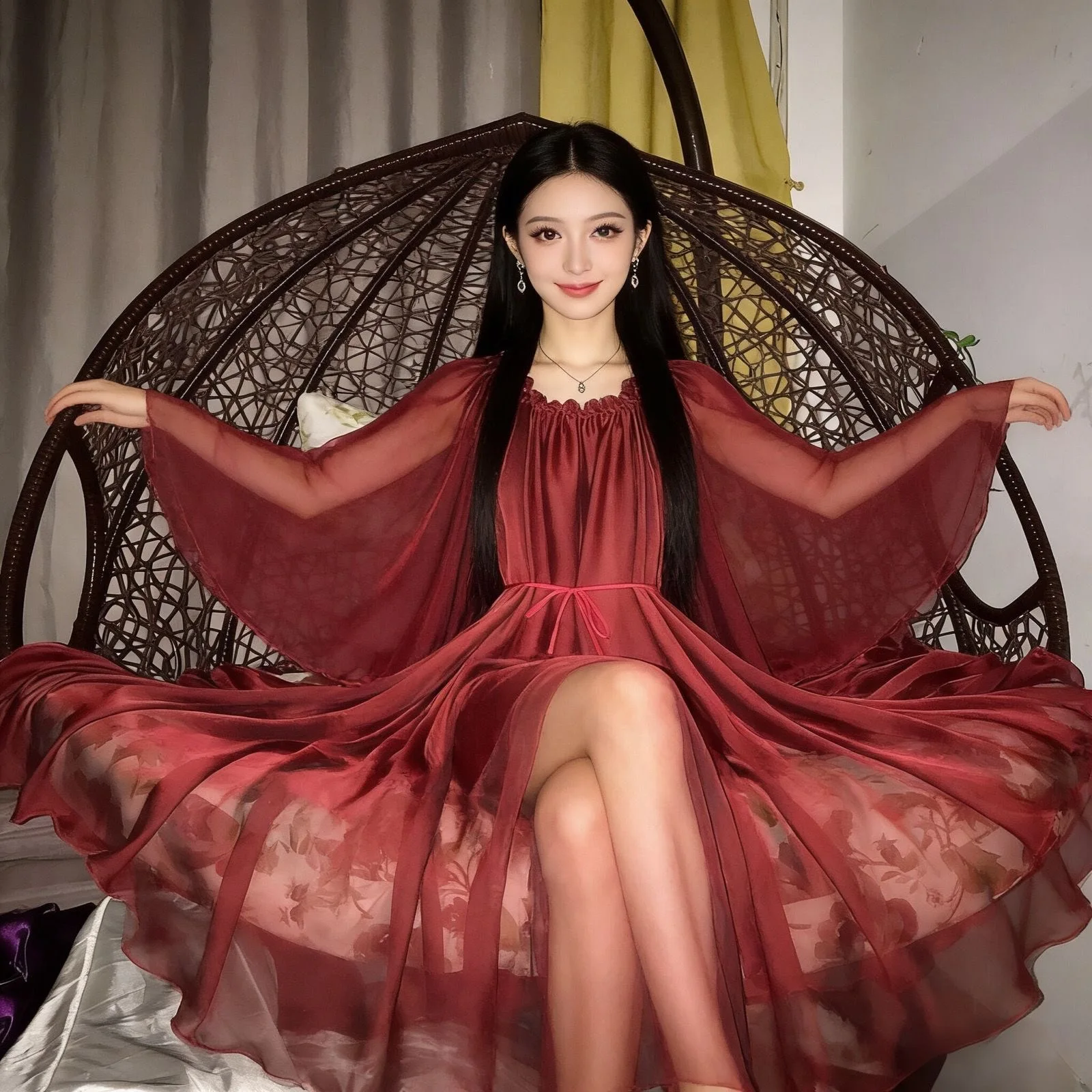 Unisex See Through Mesh Voile Long Dress Loose Maxi Dress Floral Print Pullover Elegant Dresses Sleeping Wear
Unisex See Through Mesh Voile Long Dress Loose Maxi Dress Floral Print Pullover Elegant Dresses Sleeping Wear