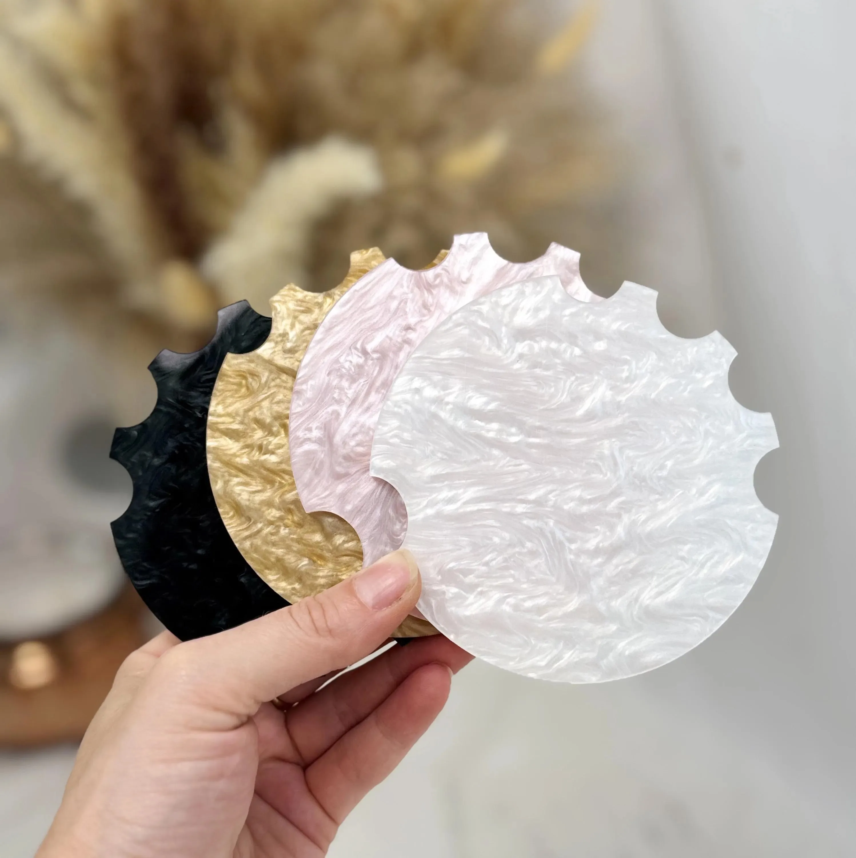 Acrylic Nailfie Disc–Colorful Marble-Textured Glitter Blank Board for Blogger Nail Technicians’ Promotional Nail Art Work
Acrylic Nailfie Disc–Colorful Marble-Textured Glitter Blank Board for Blogger Nail Technicians’ Promotional Nail Art Work