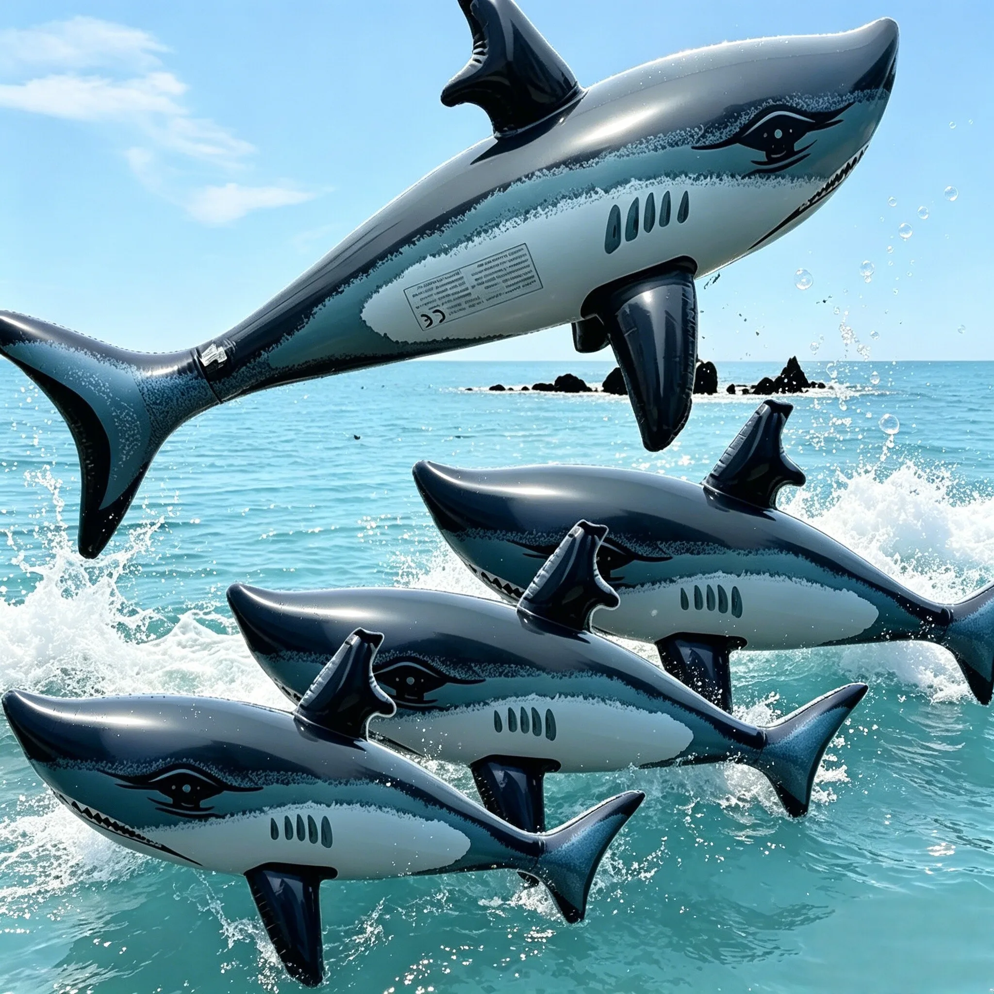 Inflatable Realistic Shark PVC Float Accessory for Outdoor Beach Pool Shark Themed Party Decor and Summer Water Game Supplies
Inflatable Realistic Shark PVC Float Accessory for Outdoor Beach Pool Shark Themed Party Decor and Summer Water Game Supplies