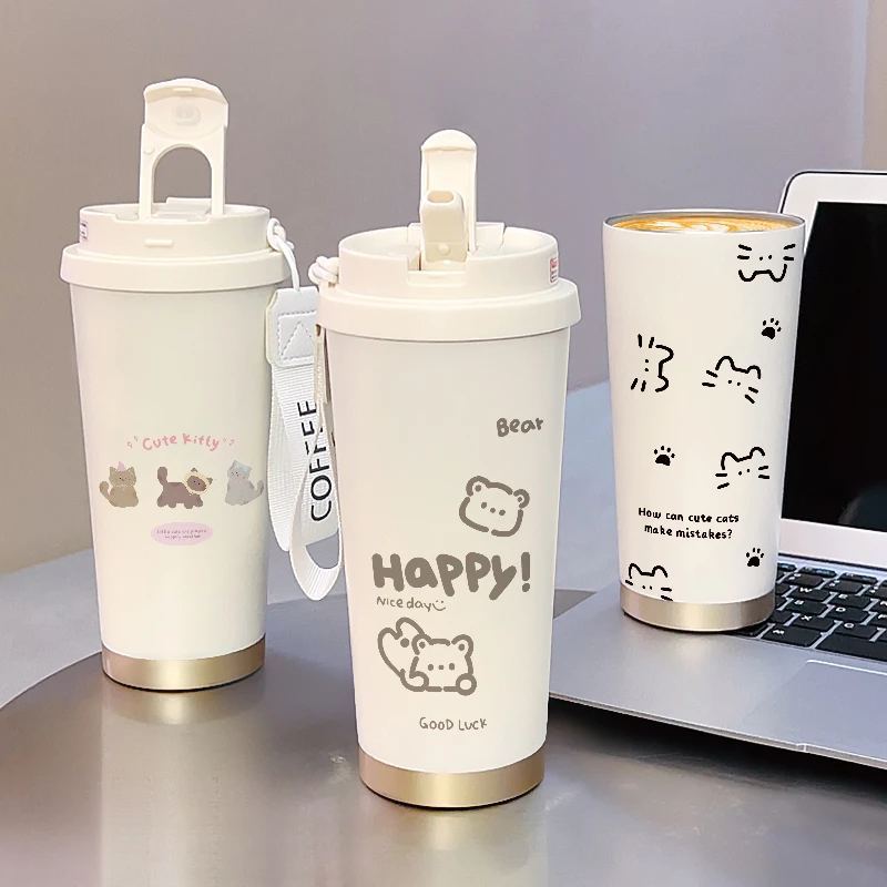 Cute Simple Insulated Coffee Mug with Stainless Steel Inner Liner, Portable Students, New Bear Cup Men and Wom
Cute Simple Insulated Coffee Mug with Stainless Steel Inner Liner, Portable Students, New Bear Cup Men and Wom