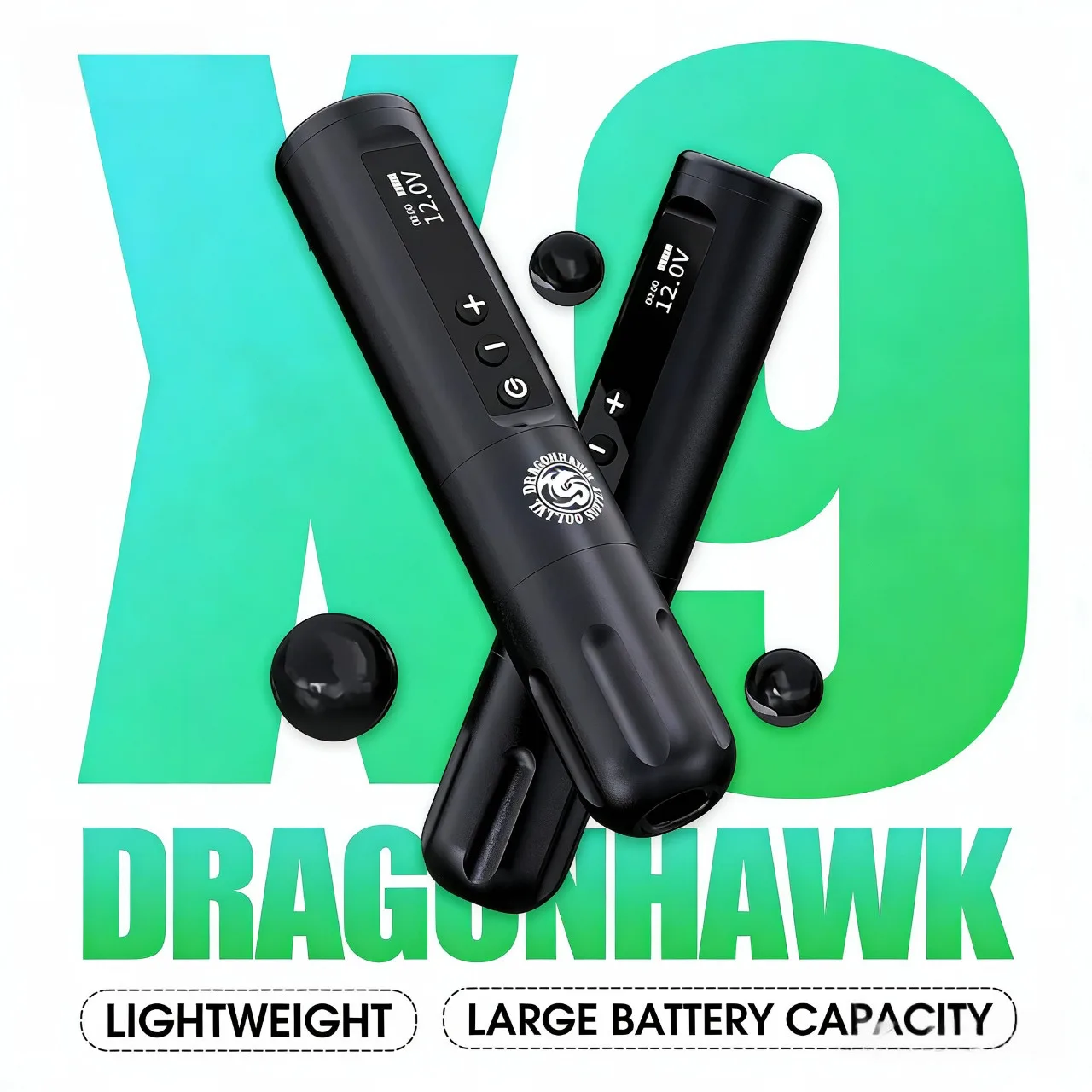 Dragonhawk X9 Wireless Tattoo Machine 3400mAh Large Capacity Battery 3.5mm Stroke Brushless Motor for Permanent Makeup Body Art
Dragonhawk X9 Wireless Tattoo Machine 3400mAh Large Capacity Battery 3.5mm Stroke Brushless Motor for Permanent Makeup Body Art