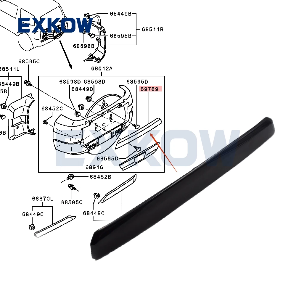 Номерный знак задней двери UPR Garnish для Mitsubishi Pajero Montero IV 2008-2017 V83W V85W V87W V93W V97W V98W 6430A107XA 6430A106
Номерный знак задней двери UPR Garnish для Mitsubishi Pajero Montero IV 2008-2017 V83W V85W V87W V93W V97W V98W 6430A107XA 6430A106