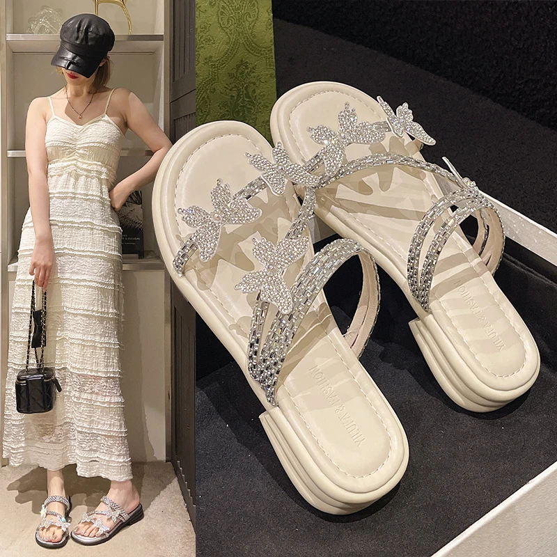 Butterfly Flat Heeled Sandals Women 2024 Summer Clip Toe Platform Slippers Woman Soft Thick Sole Flip-Flops Slides Women Shoes
Butterfly Flat Heeled Sandals Women 2024 Summer Clip Toe Platform Slippers Woman Soft Thick Sole Flip-Flops Slides Women Shoes