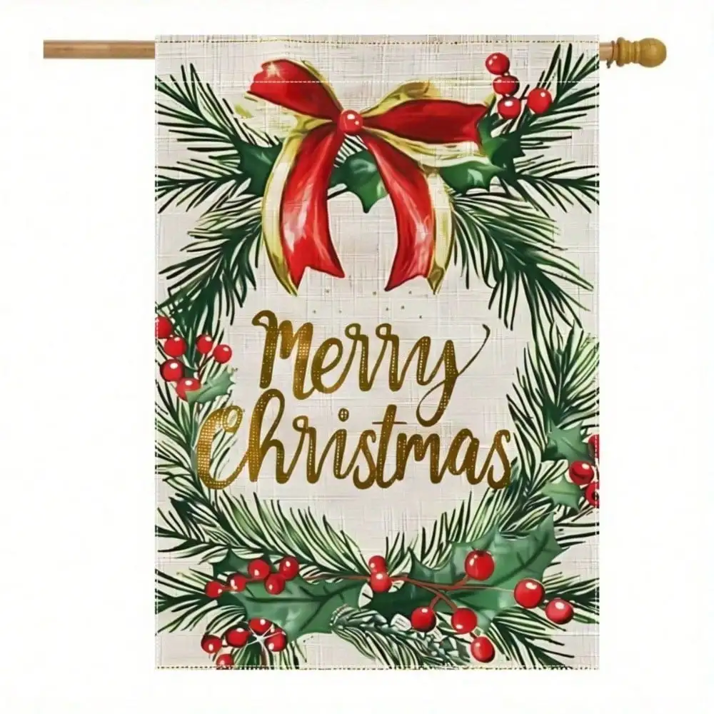 1pc 12x18 Inch Christmas Wreath Red Berry Garden Flag Double Sided Polyester Weather Resistant Outdoor Yard Decor No Flagpole
1pc 12x18 Inch Christmas Wreath Red Berry Garden Flag Double Sided Polyester Weather Resistant Outdoor Yard Decor No Flagpole