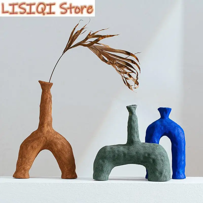 New Ceramic Vase Irregular Hollow Out Abstract Pottery Ornament Flower Arrangement Accessories Flower Vase Decor Vases Pots
New Ceramic Vase Irregular Hollow Out Abstract Pottery Ornament Flower Arrangement Accessories Flower Vase Decor Vases Pots