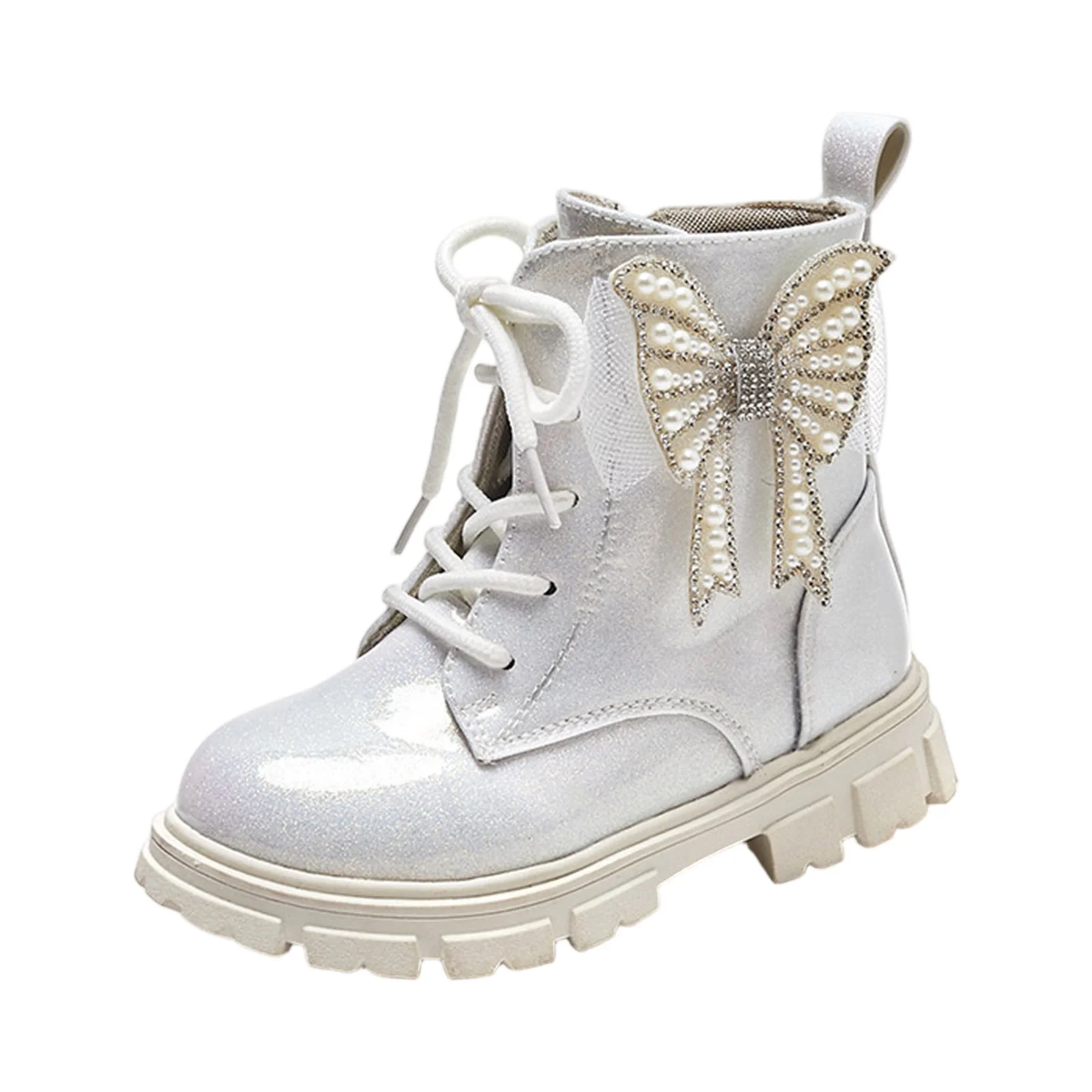 Girls Ankle Boots Black Shine PU Waterproof Butterfly Pearls Chic Unique Kids Fashion Princess Boots for Catwalk Children
Girls Ankle Boots Black Shine PU Waterproof Butterfly Pearls Chic Unique Kids Fashion Princess Boots for Catwalk Children