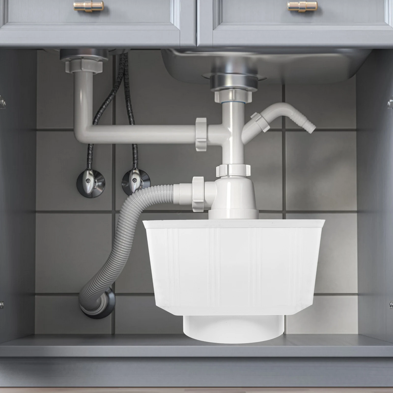 PVC Rainwater Drainage Bucket 200mm Downspout Gutter Connector Universal Parts for Roof Water Damage Prevention Gutters
PVC Rainwater Drainage Bucket 200mm Downspout Gutter Connector Universal Parts for Roof Water Damage Prevention Gutters