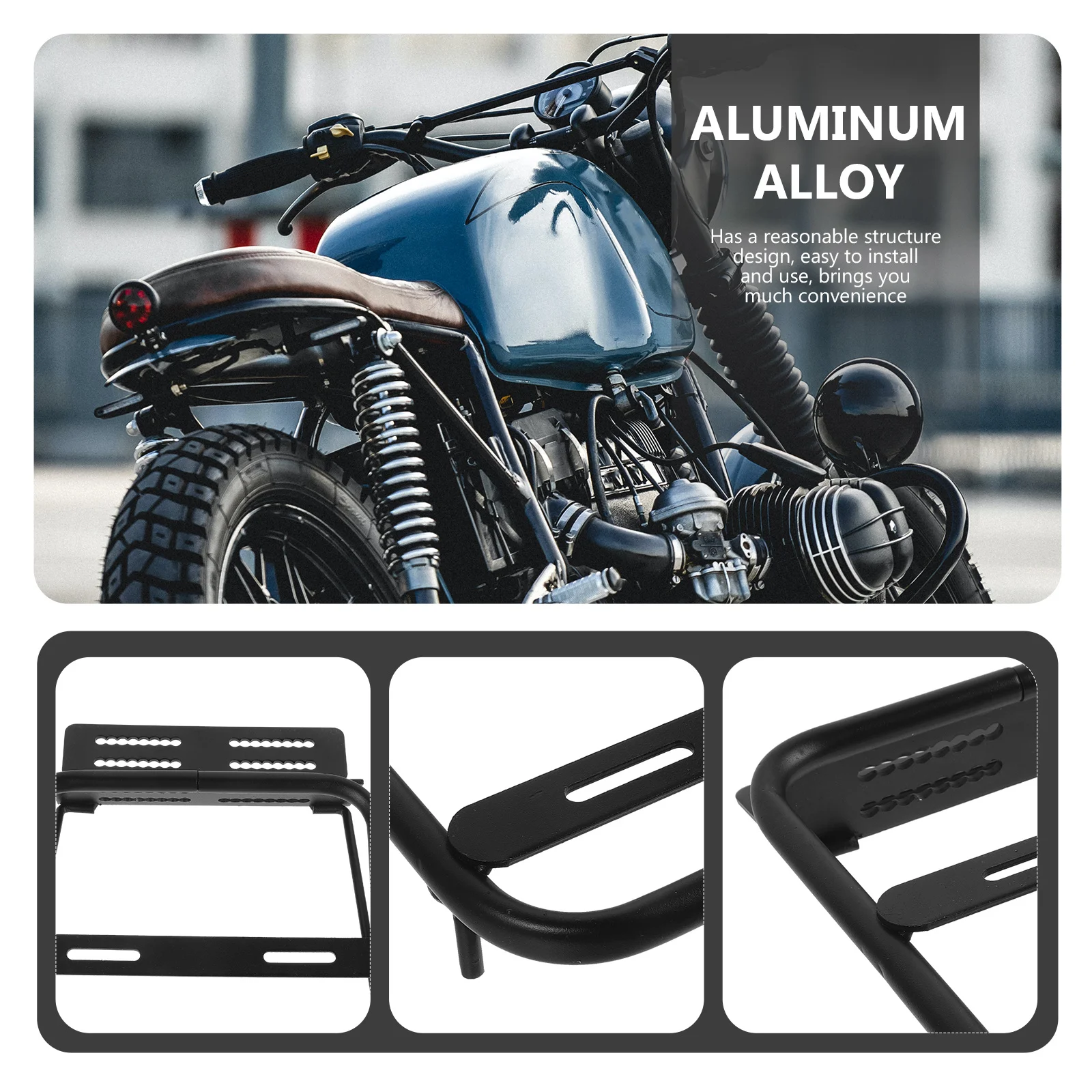 Aluminum Alloy Motorbike Rear Detachable Cargo For Outdoor Cycling Strong Durable Storage Shelf Motorbike Tail Holder
Aluminum Alloy Motorbike Rear Detachable Cargo For Outdoor Cycling Strong Durable Storage Shelf Motorbike Tail Holder