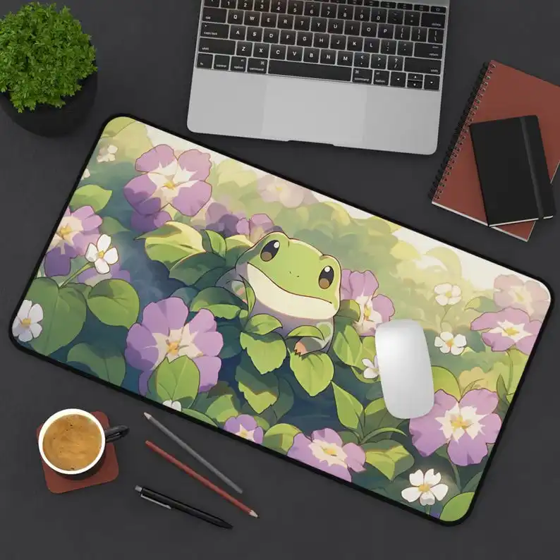 Cute Frog Aesthetic Gaming Mouse Pad, Comfortable for Girls' Gaming Desk Decoration, Cute Desk Mat, Unique Desktop Accessory
Cute Frog Aesthetic Gaming Mouse Pad, Comfortable for Girls' Gaming Desk Decoration, Cute Desk Mat, Unique Desktop Accessory