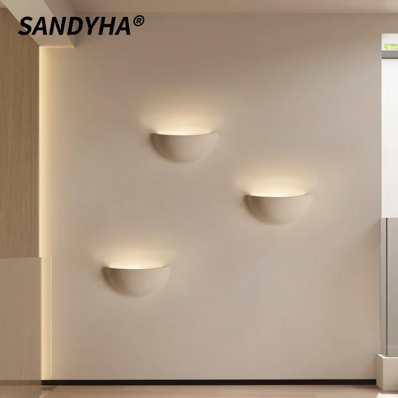 SANDYHA Nordic Style Gypsum Wall Lamp Embedded Design Led Light for Living Room Decoration Home Bedroom Indoor Lighting Fixtures
SANDYHA Nordic Style Gypsum Wall Lamp Embedded Design Led Light for Living Room Decoration Home Bedroom Indoor Lighting Fixtures