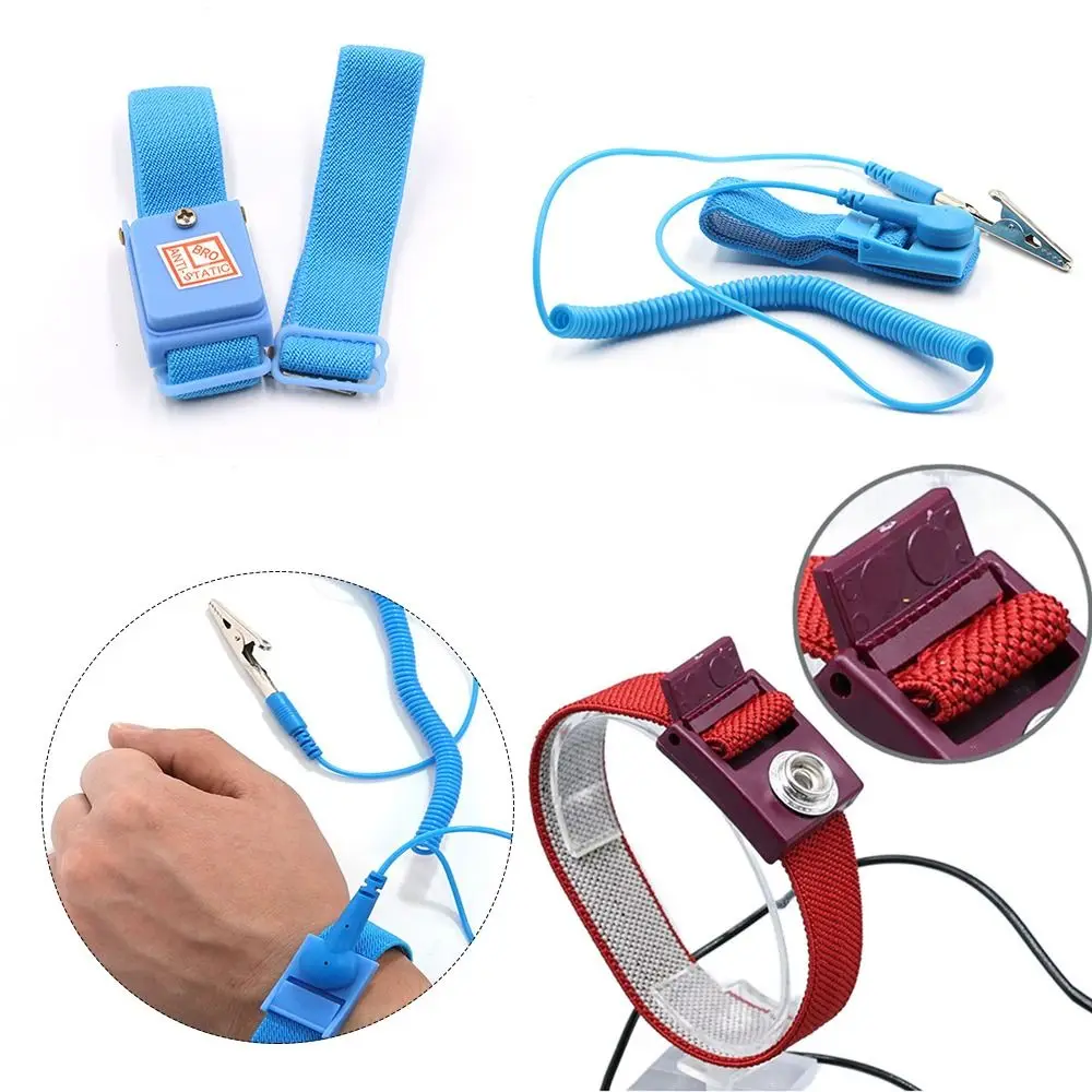 Ручные инструменты, антистатический зажим для ремешка ESD, регулируемый беспроводной браслет с заземлением, пластиковый антистатический браслет 1,8 м, ремонт цепи
Ручные инструменты, антистатический зажим для ремешка ESD, регулируемый беспроводной браслет с заземлением, пластиковый антистатический браслет 1,8 м, ремонт цепи