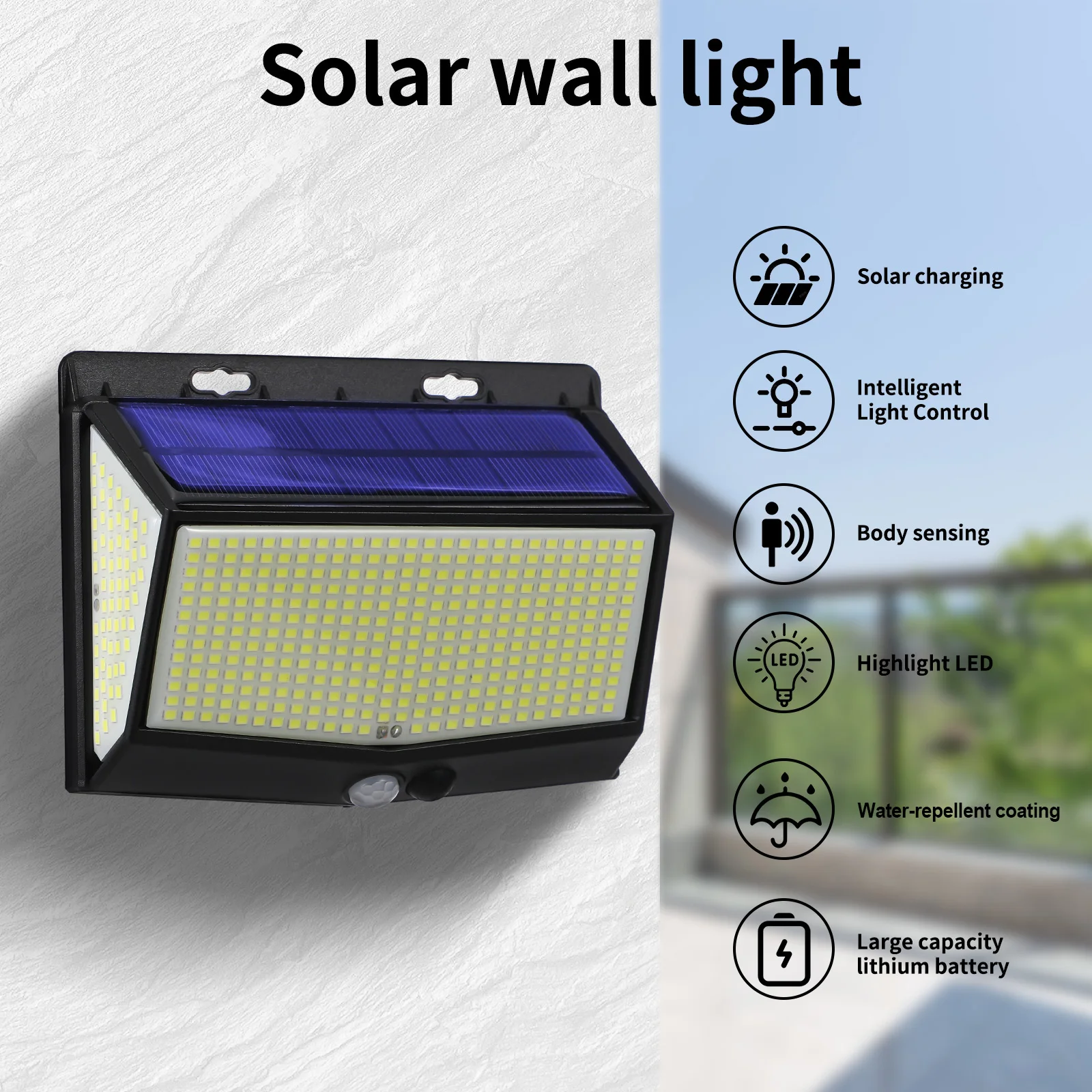 Powered Solar Lamp 468LED Motion Outdoor Lights Sensor Outdoor Lights Waterproof Fence Courtyard Solar Lighting Yard
Powered Solar Lamp 468LED Motion Outdoor Lights Sensor Outdoor Lights Waterproof Fence Courtyard Solar Lighting Yard