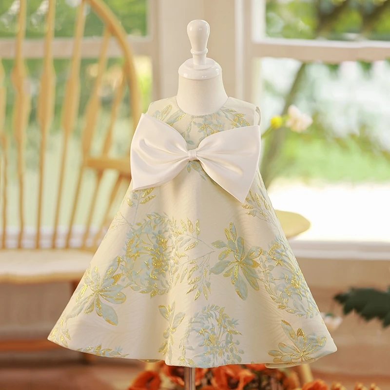 Simple Kids A-Line Evening Dress Bow Embroidery Flower Girl Dresses Children Knee-Length Sleeveless Birthday Party Vestidos
Simple Kids A-Line Evening Dress Bow Embroidery Flower Girl Dresses Children Knee-Length Sleeveless Birthday Party Vestidos