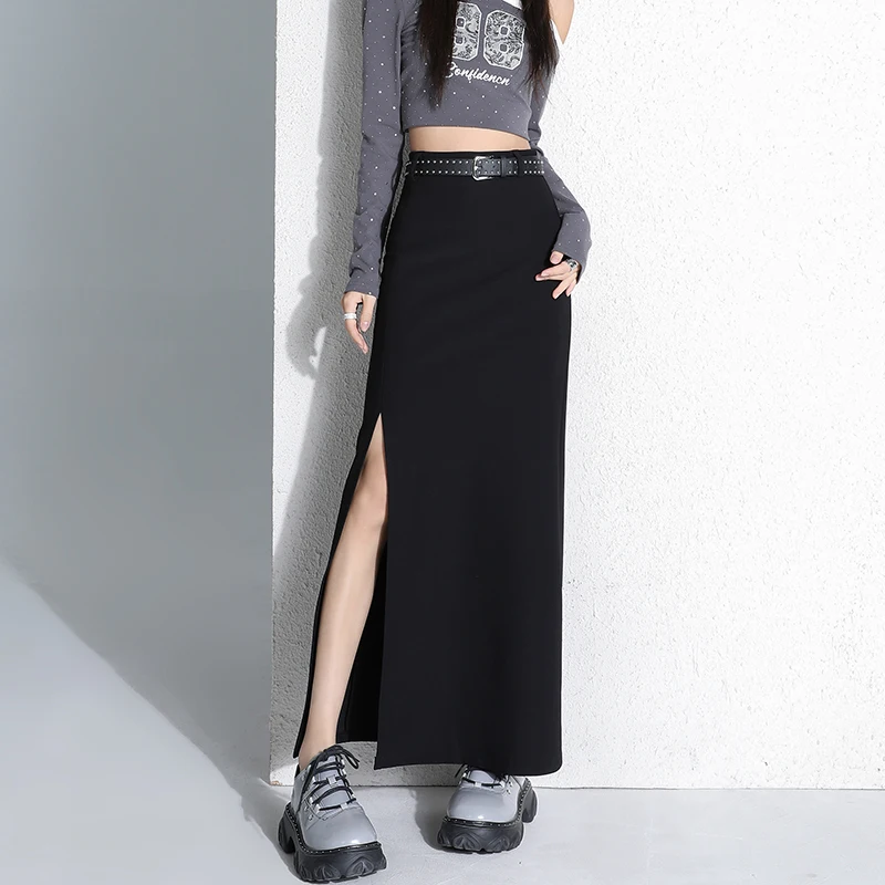 Black Designer Slit Suit Skirt for Women 2025 Spring Summer High Waist Mid-length Buttock Skirts Dongdaemun Korea Boho Aesthetic
Black Designer Slit Suit Skirt for Women 2025 Spring Summer High Waist Mid-length Buttock Skirts Dongdaemun Korea Boho Aesthetic