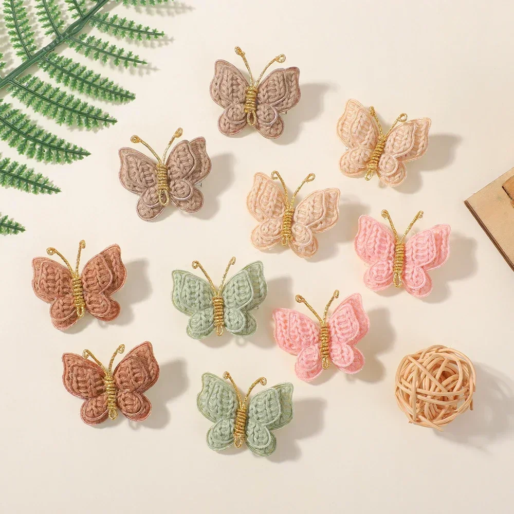 10pcs/set New Mini Butterfly Headgear Wool Braided Hair Clips Hairpin for Baby Girls Handmade Knitted Headwear Hair Accessories
10pcs/set New Mini Butterfly Headgear Wool Braided Hair Clips Hairpin for Baby Girls Handmade Knitted Headwear Hair Accessories