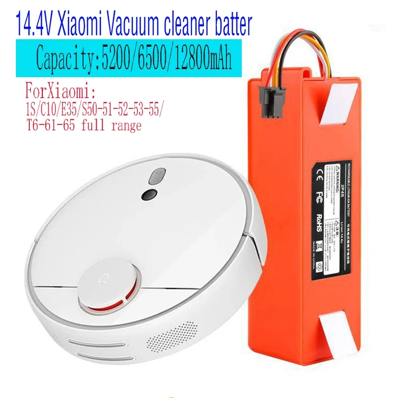 2023Original Xiaomi 14.4V 12800mAh Li-ion Battery Vacuum Cleaner Accessories for Xiaomi Robotics Cleaner Roborock S50 S51 S55 T4
2023Original Xiaomi 14.4V 12800mAh Li-ion Battery Vacuum Cleaner Accessories for Xiaomi Robotics Cleaner Roborock S50 S51 S55 T4