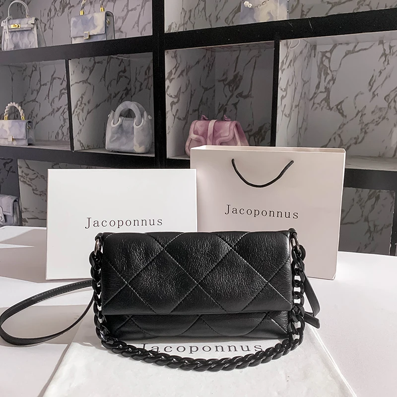 Faionable Soft Leather Diamond Pattern Envelope Bag Crossbody oulder Bag for Women Trendy Casual Tote Bag by Jacoponnus
Faionable Soft Leather Diamond Pattern Envelope Bag Crossbody oulder Bag for Women Trendy Casual Tote Bag by Jacoponnus