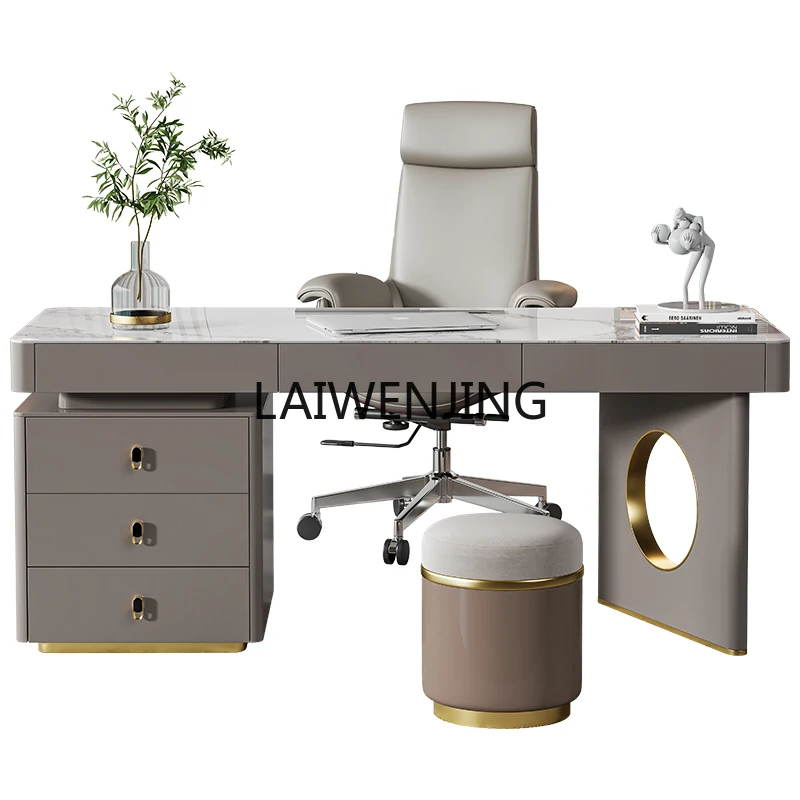 MJY Italian light luxury rock slab desk skin feel baking paint Nordic study home desk
MJY Italian light luxury rock slab desk skin feel baking paint Nordic study home desk