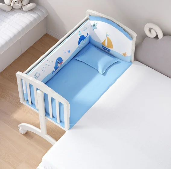#Solid Wood Crib Rocking Bed For Newborns Multifunctional Splicing Baby Cradle With Comfortable & Durable Features For Bedroom
#Solid Wood Crib Rocking Bed For Newborns Multifunctional Splicing Baby Cradle With Comfortable & Durable Features For Bedroom