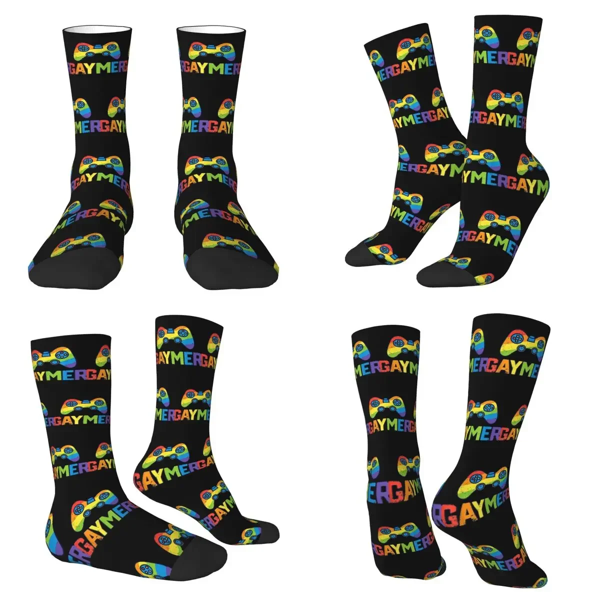 Gaymer Gamer Gay Pride LGBT Lesbian Rainbow Flag Socks Harajuku Super Soft Stockings All Season Long Socks Day Gifts
Gaymer Gamer Gay Pride LGBT Lesbian Rainbow Flag Socks Harajuku Super Soft Stockings All Season Long Socks Day Gifts