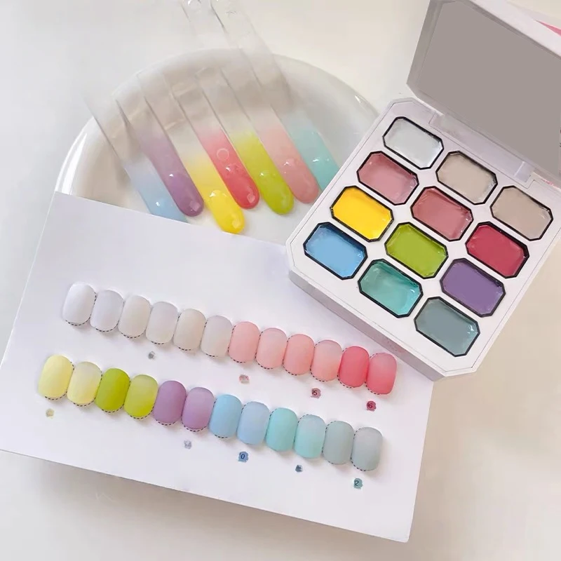 12-color candy-sweet solid gel polish, UV nail gel, DIY nail art charm, suitable for nail technicians and beginners.
12-color candy-sweet solid gel polish, UV nail gel, DIY nail art charm, suitable for nail technicians and beginners.