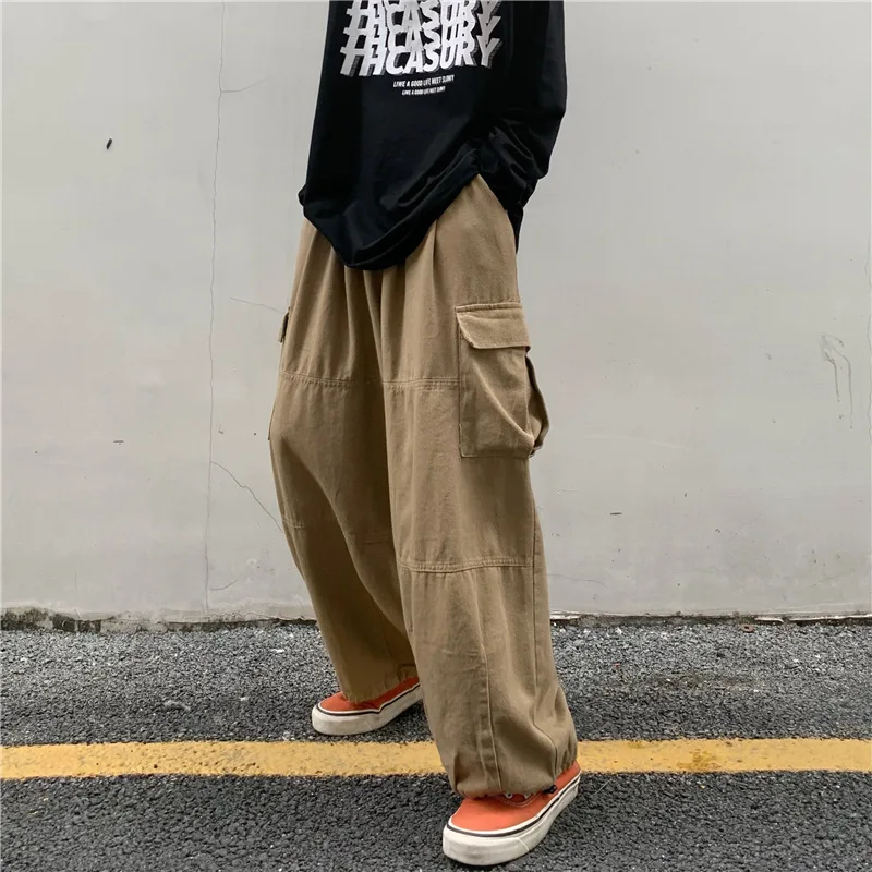 Work pants men's spring and autumn Japanese retro loose wide leg floor length pants trendy brand drawstring casual pants
Work pants men's spring and autumn Japanese retro loose wide leg floor length pants trendy brand drawstring casual pants